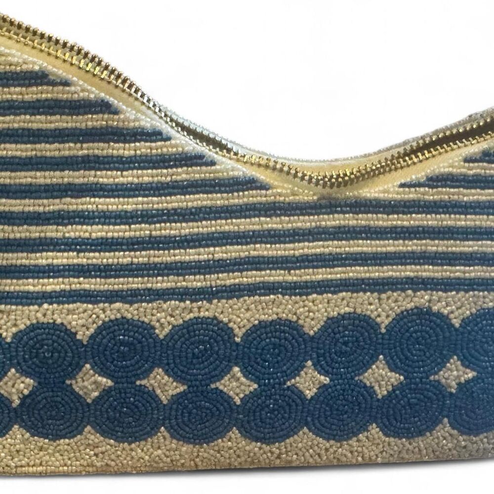 Anthropologie Women's White and Blue Bag - Picture 6 of 8